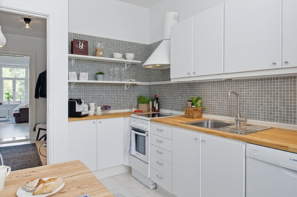 Cozinha simples de apartamento