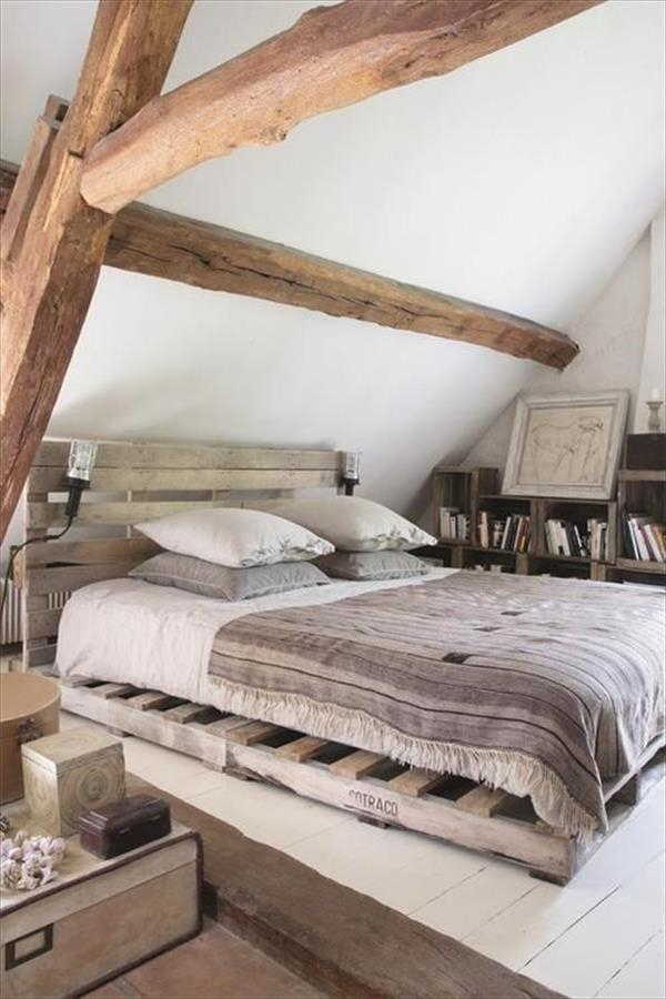 cama de palete super rustica