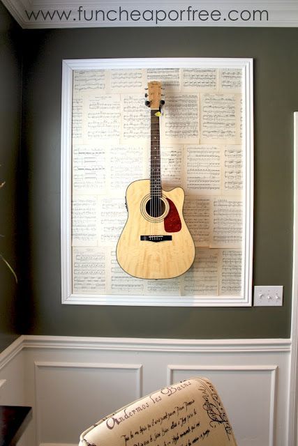 violão na parede