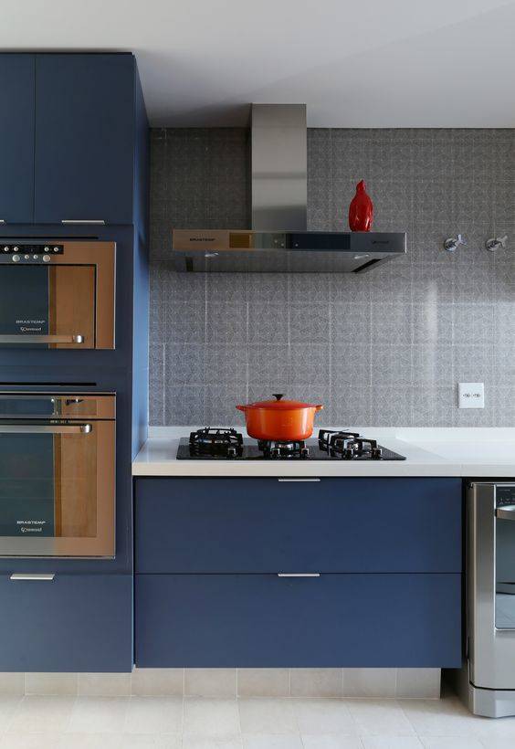 cozinha modulada azul