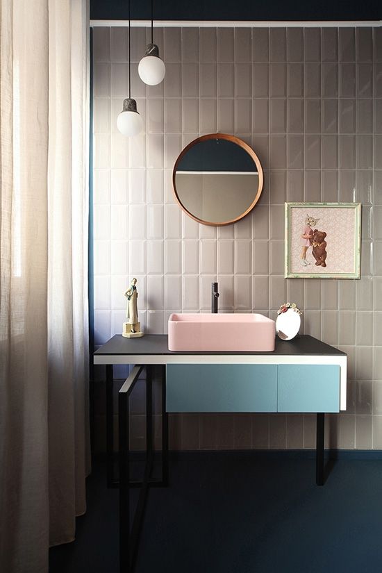 banheiro com decoração minimalista