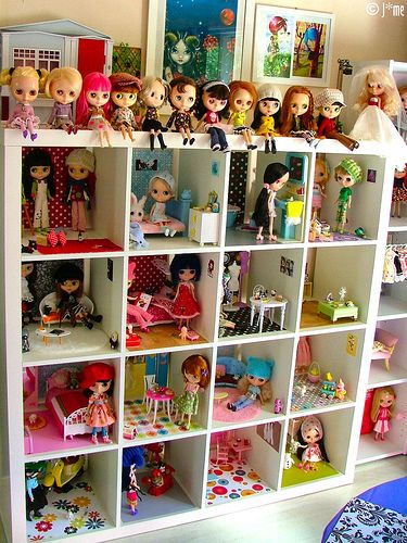 nichos para brinquedos de meninas