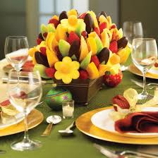 mesa de frutas para ceia de ano novo