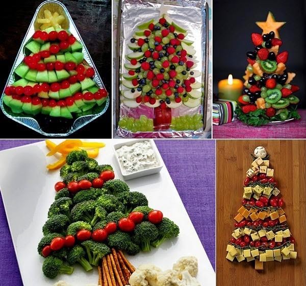 mesa de frutas simples para o natall