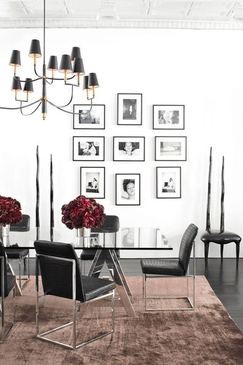 quadros para sala de jantar preto e branco