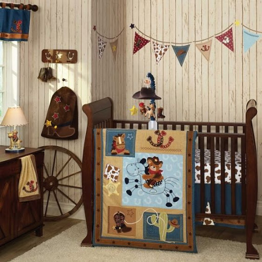 decoração moderna em quarto infanto com peças rusticas