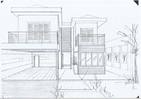 Desenho de casass