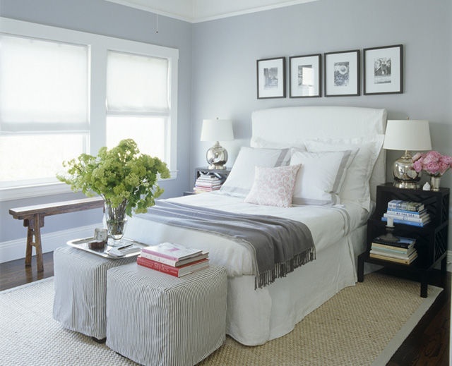 lindo quarto pintado com cinza claro