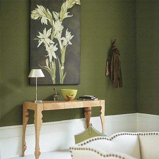 verde musgo na parede do seu quarto fica lindo
