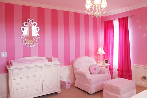 Decoração rosa no quarto