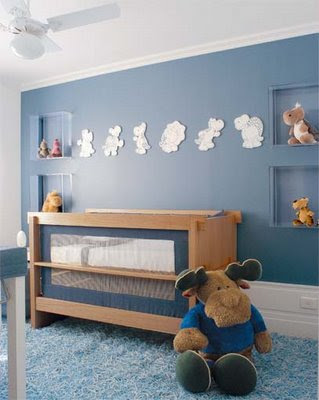 Azul petrolado na decoração do quarto infantil