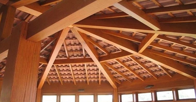 telhado contituido por telhas modelo fances de barro