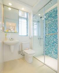 Cerâmica para banheiro azul granulado