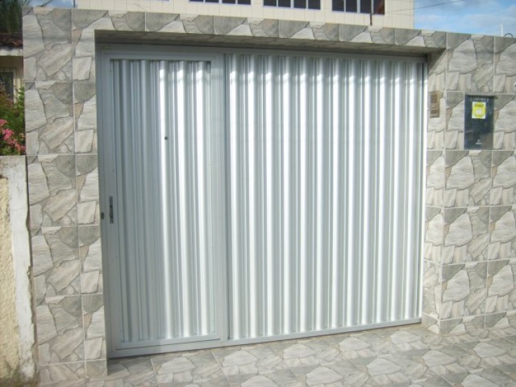 Portão de alumínio galvanizadoo