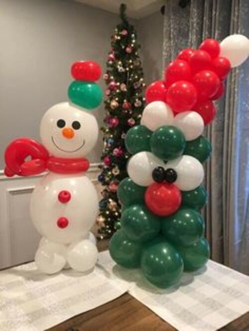 Decoração de natal com balões - 20 ideias sensacionais para seu natal!